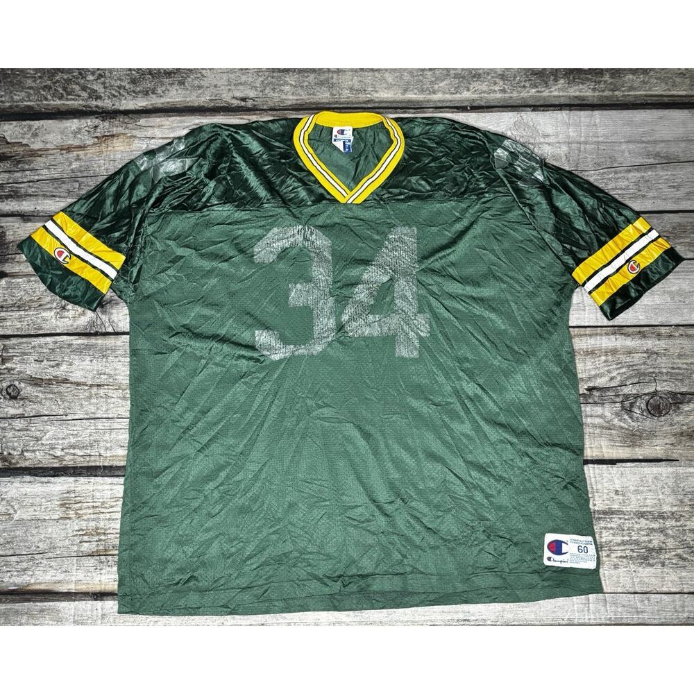 Y2k Champion Greenbay Packers Green #34 Jersey Lavalley Size 60 3XL